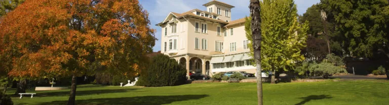 ralston hall in fall