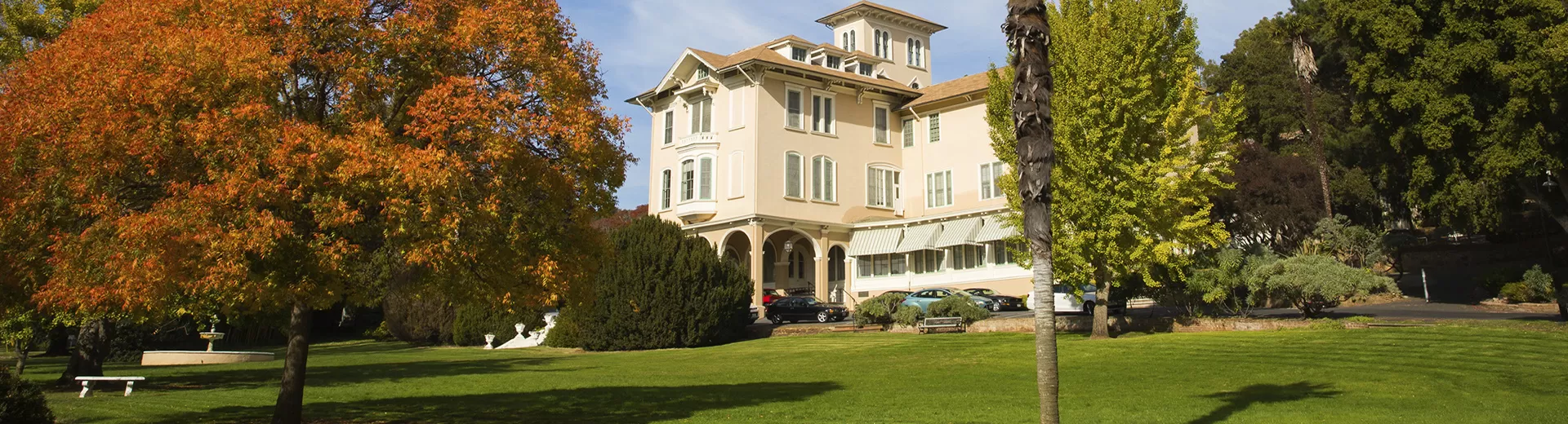 ralston hall in fall